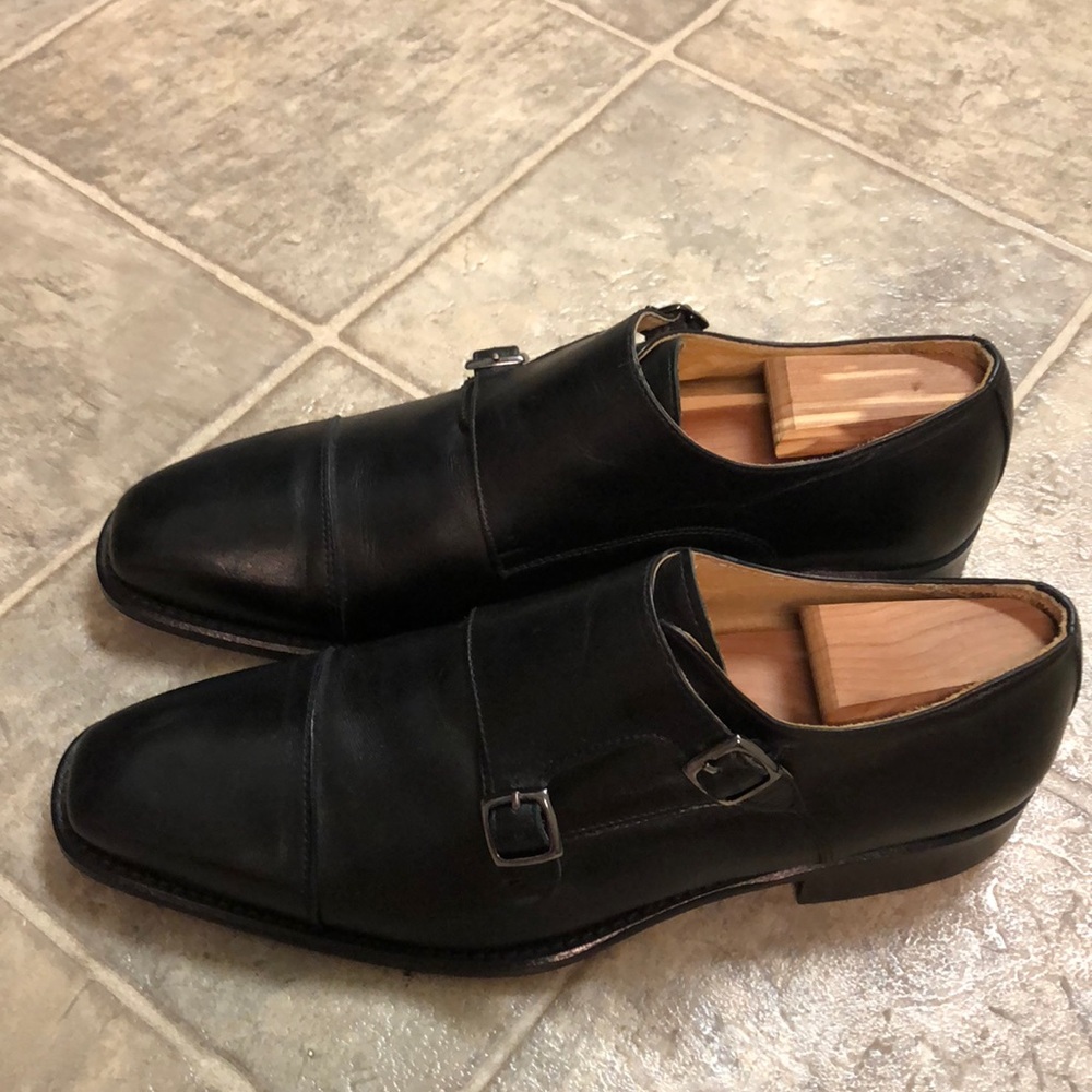 Kenneth Cole Black Double Monk Strap
